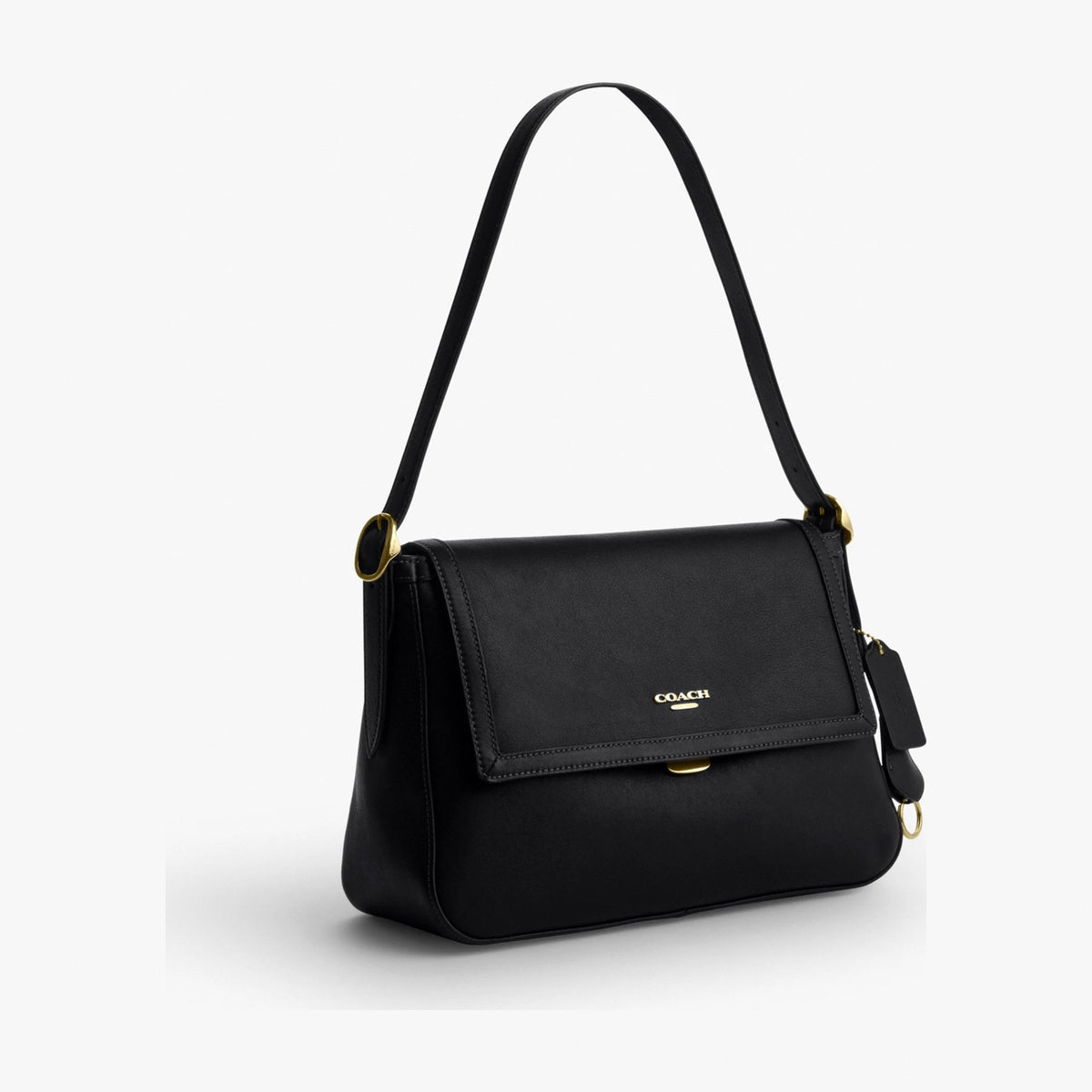 Coach Etta Flap Bag - Gold/Black