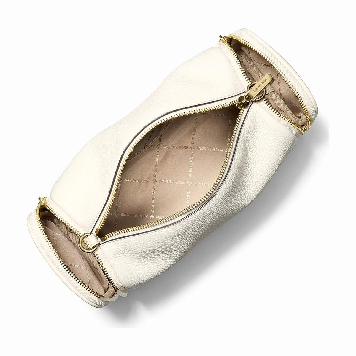Michael Kors Jet Set Travel Small Pebbled Leather Convertible Crossbody Bag - LT CREAM
