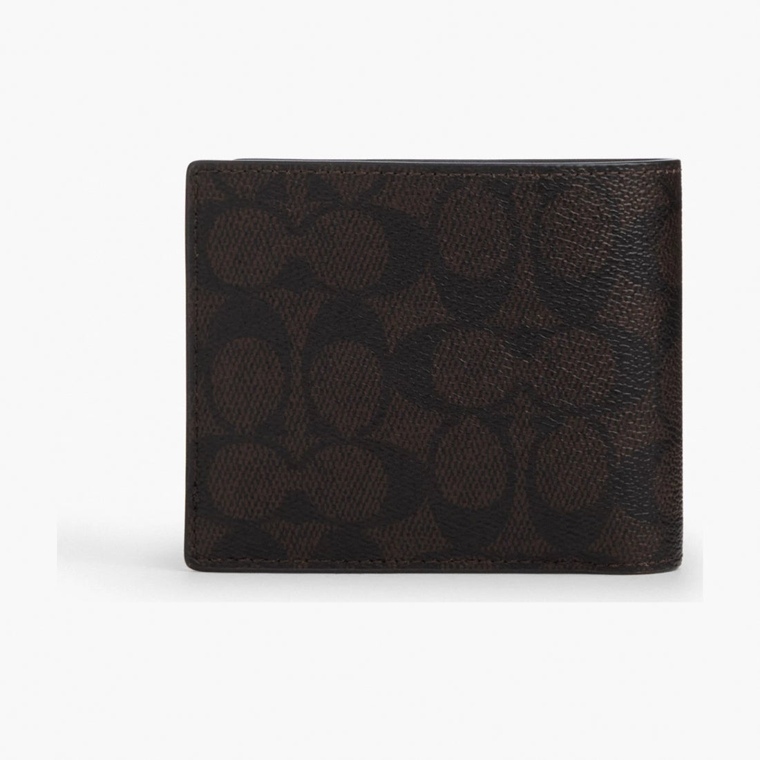 Coach 3-In-1 Wallet In Signature Canvas With Patches - Silver/Walnut/Black