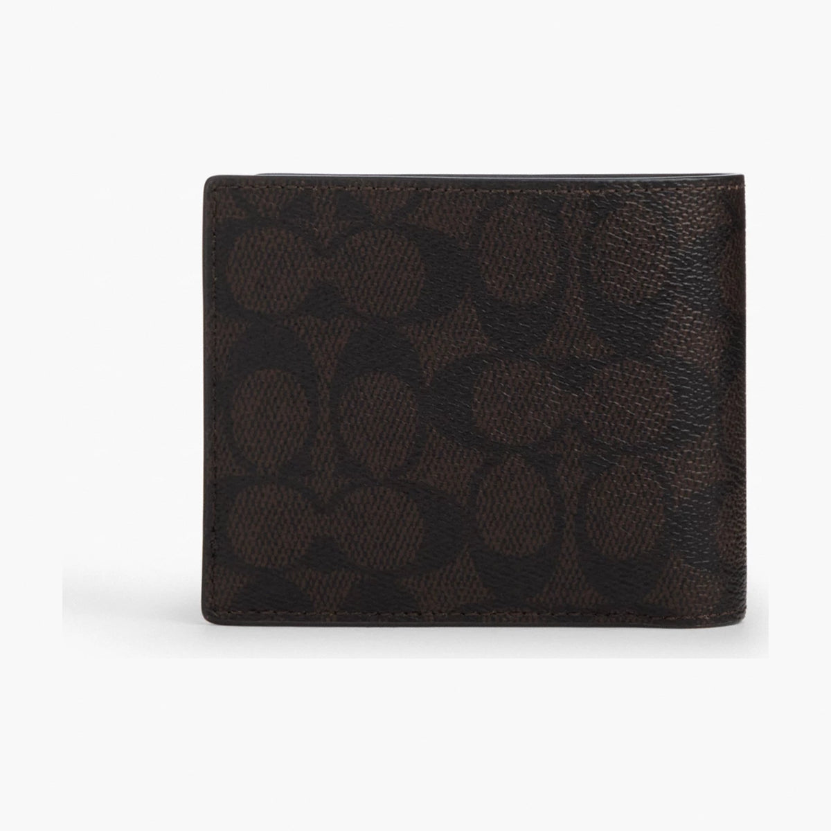 Coach 3-In-1 Wallet In Signature Canvas With Patches - Silver/Walnut/Black