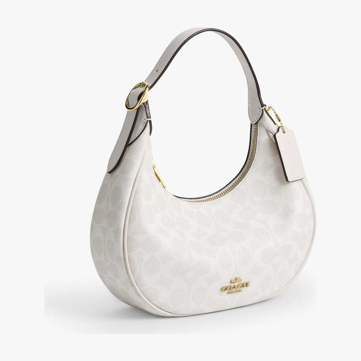 Coach Emily Shoulder Bag In Signature Canvas - Gold/White/Chalk