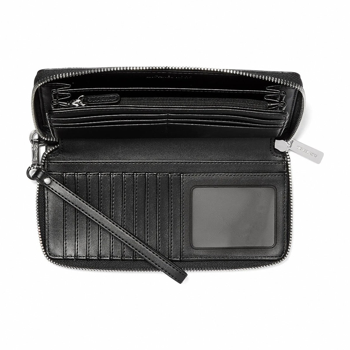 Michael Kors Jet Set Travel Large Signature Logo Continental Wallet - BLACK