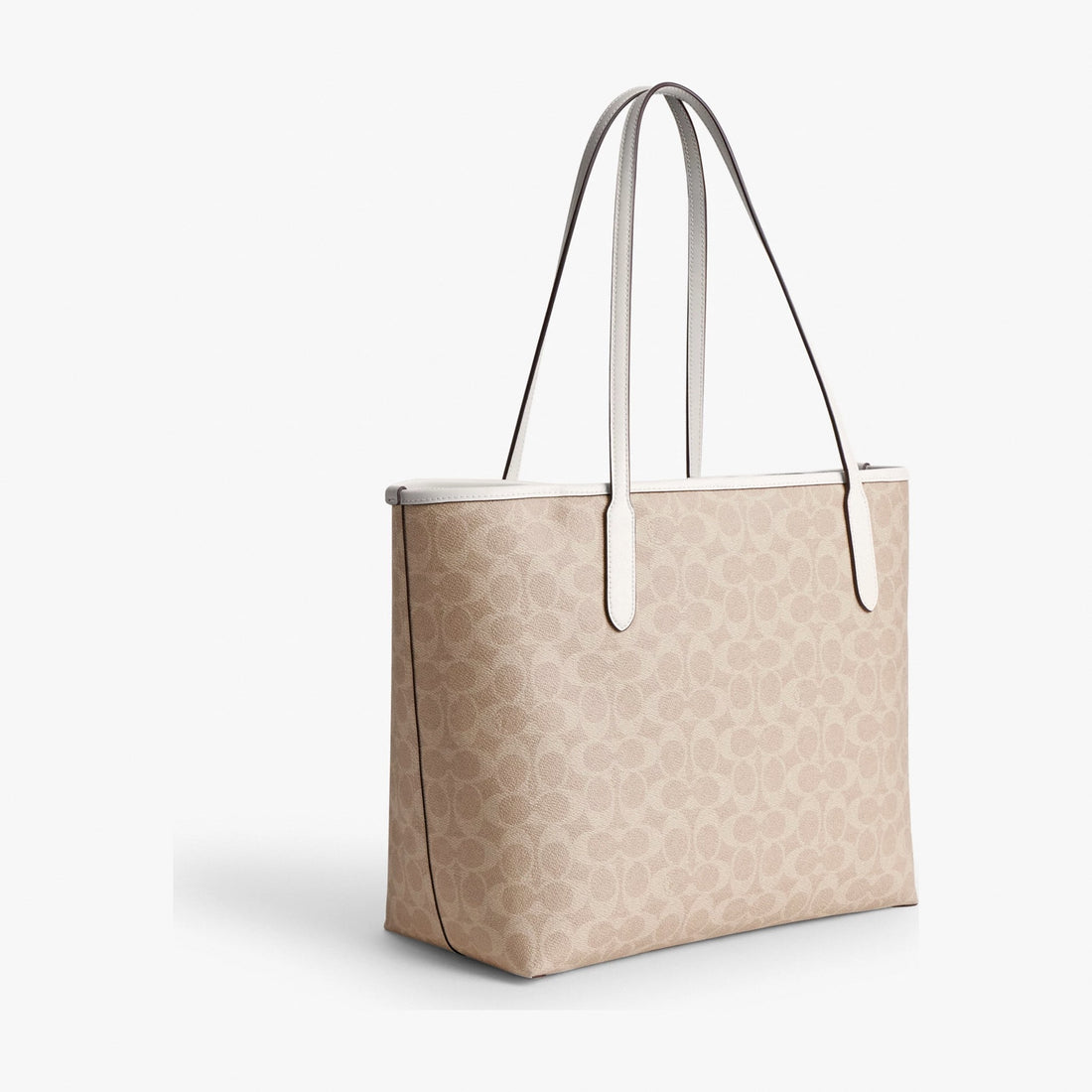 Coach City Tote Bag In Signature Canvas - Gold/Sand/Chalk