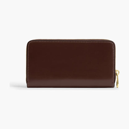 Coach Long Zip Around Wallet - Gold/Maple