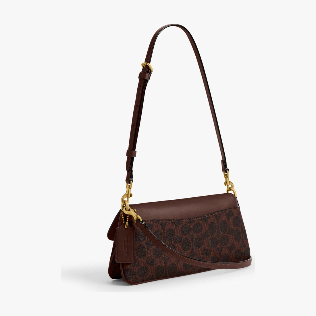 Coach Jet Shoulder Bag In Signature Canvas - Brass/Maple