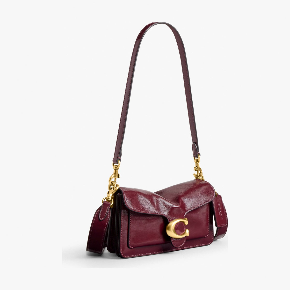 Coach Tabby Shoulder Bag 20 - Brass/Dark Cherry