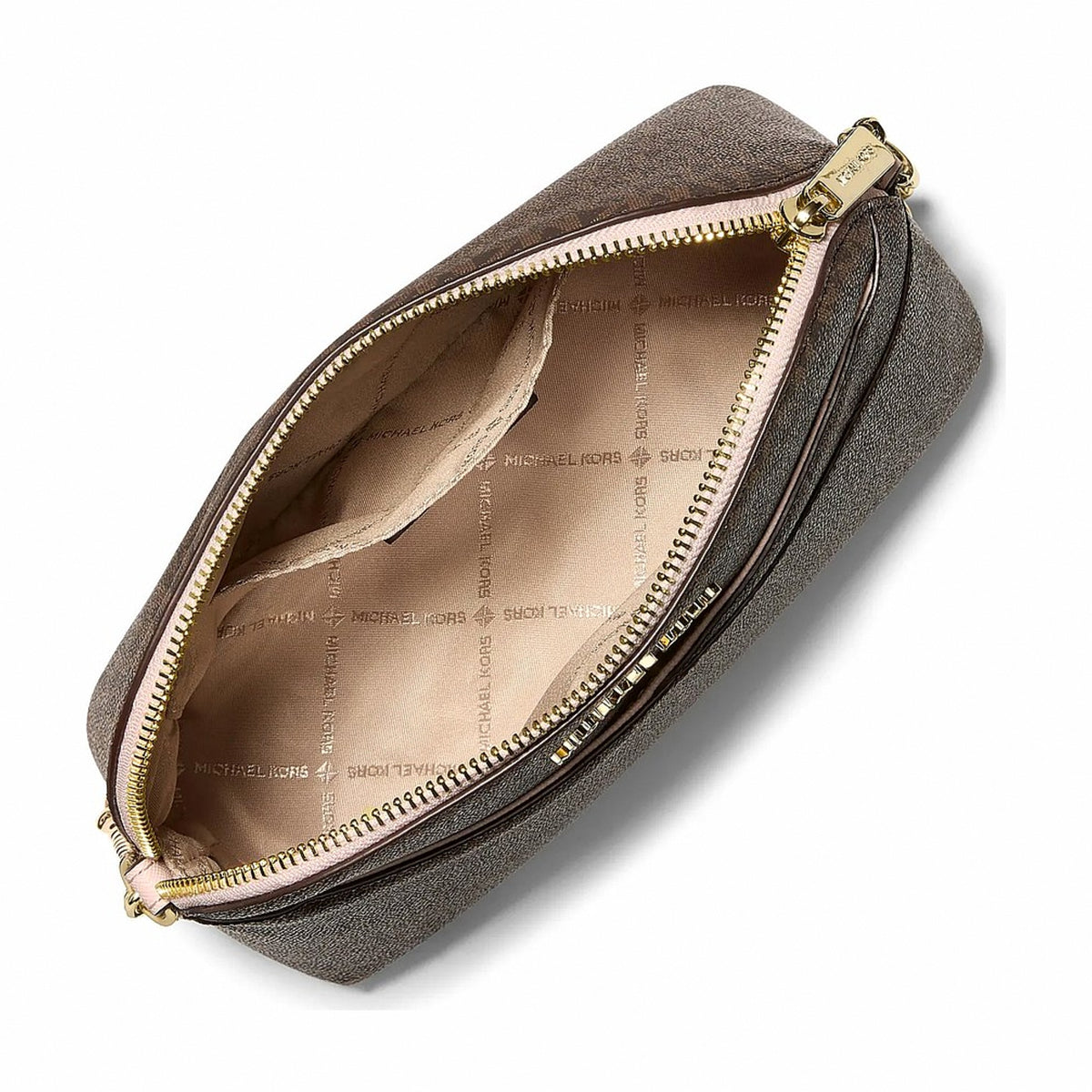 Michael Kors Jet Set Travel Medium Logo Dome Crossbody Bag - POWDER BLUSH