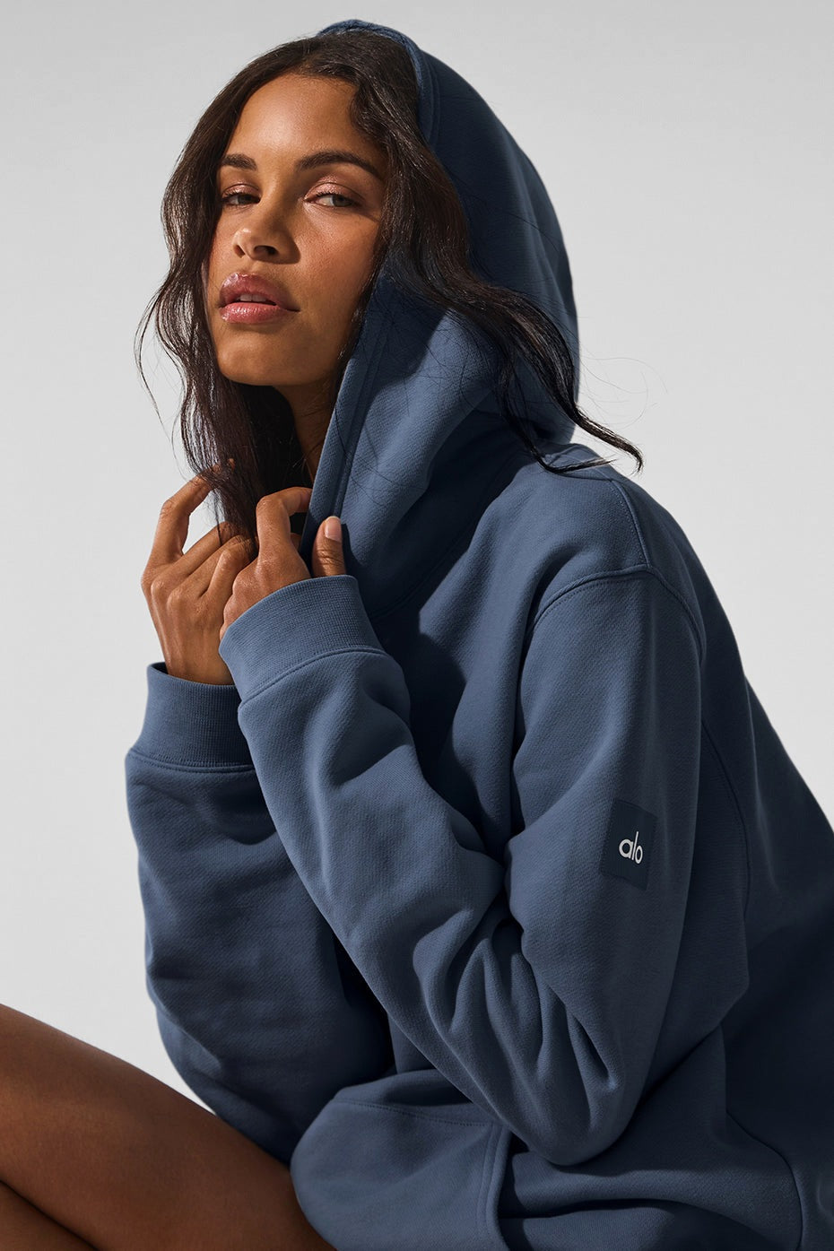 Alo Yoga Renown Heavy Weight Hoodie - Bluestone