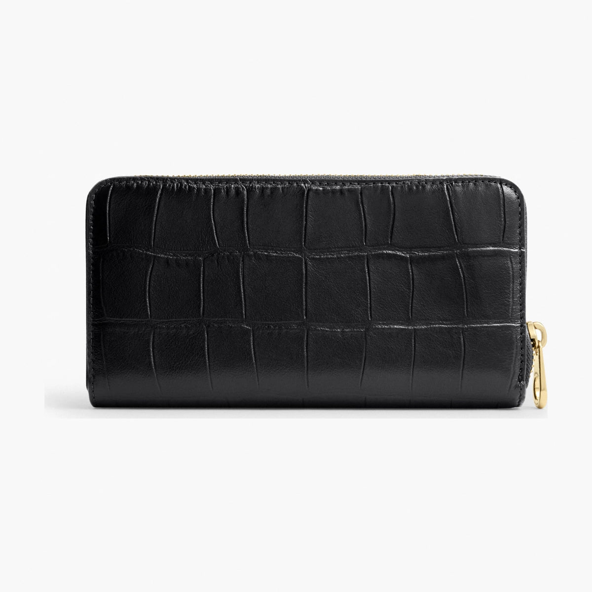 Coach Long Zip Around Wallet - Gold/Black