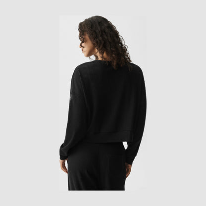 Alo Yoga Muse Crew Neck Pullover - Black