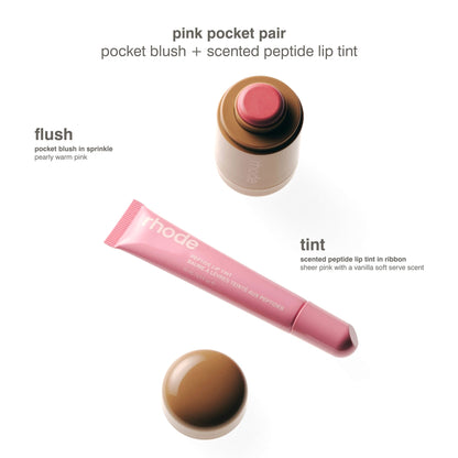 rhode Pocket Pair Limited Edition Lip + Cheek Set - sprinkle + ribbon - a pink pair