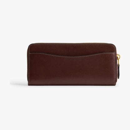 Coach New York Slim Accordion Zip Wallet - Brass/Maple