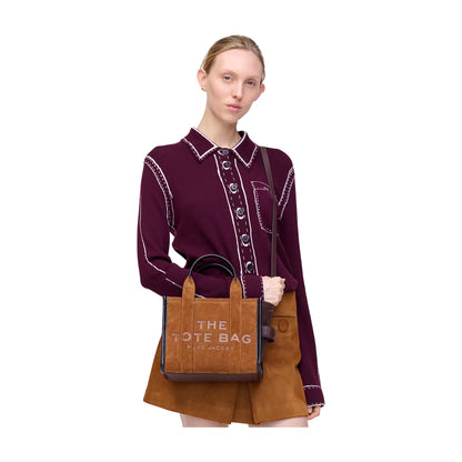 Marc Jacobs The Suede Small Tote Bag - COPPER