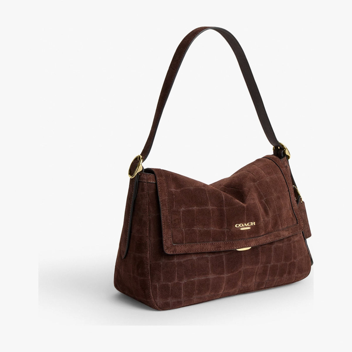 Coach Etta Flap Shoulder Bag - Gold/Maple