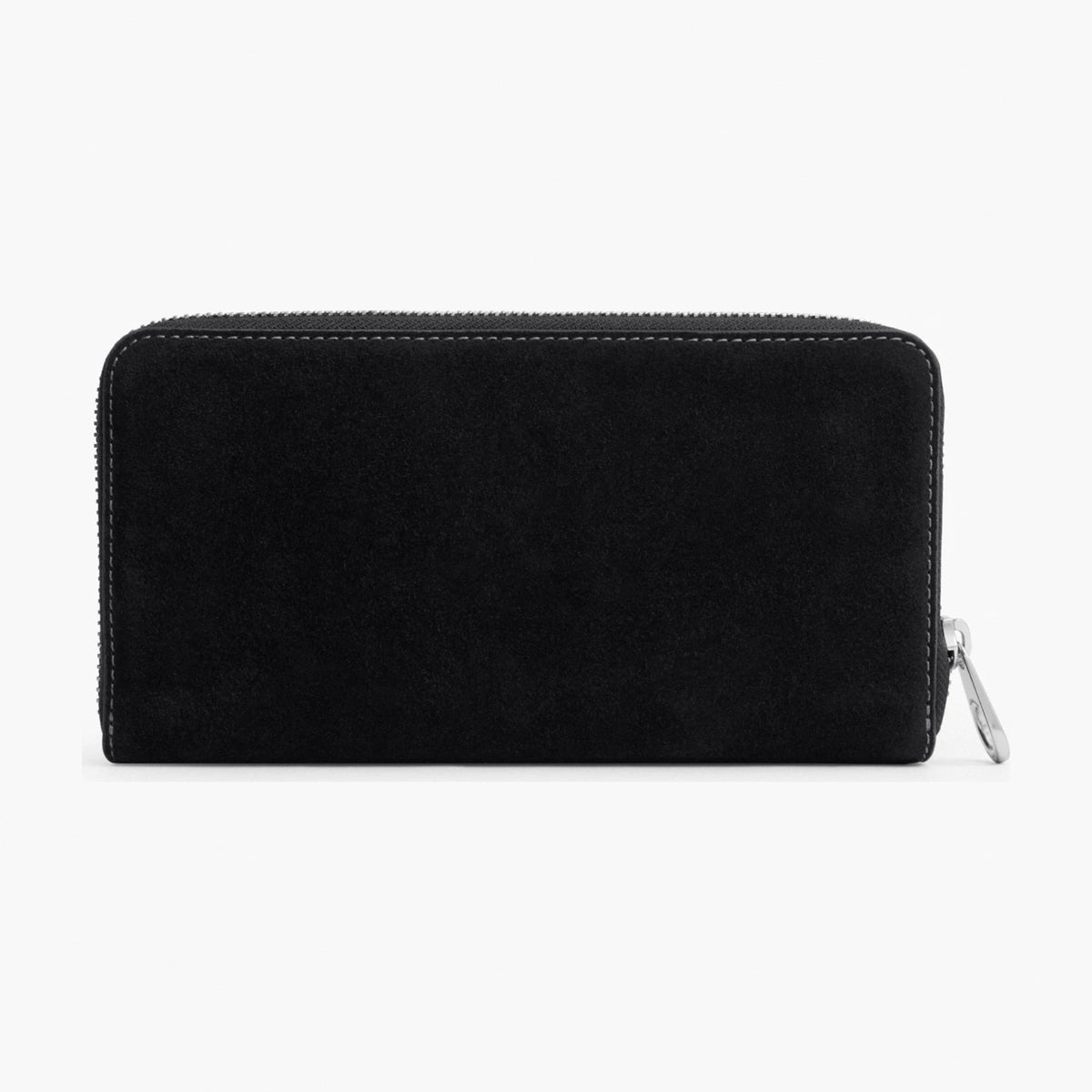 Coach Long Zip Around Wallet - Silver/Black