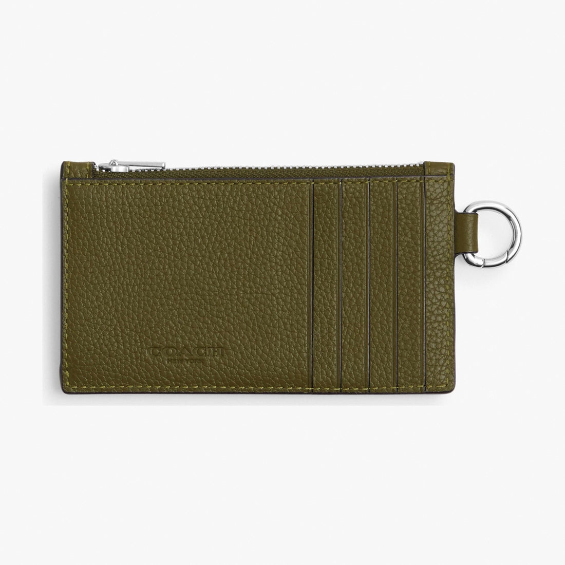 Coach Zip Card Case - Olive