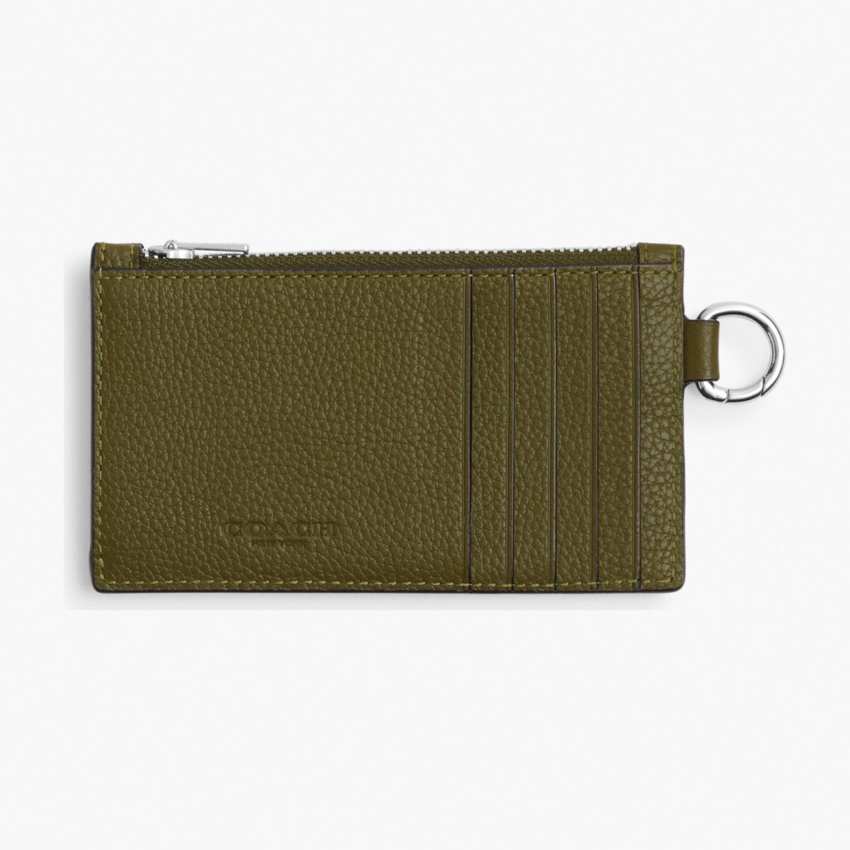 Coach Zip Card Case - Olive