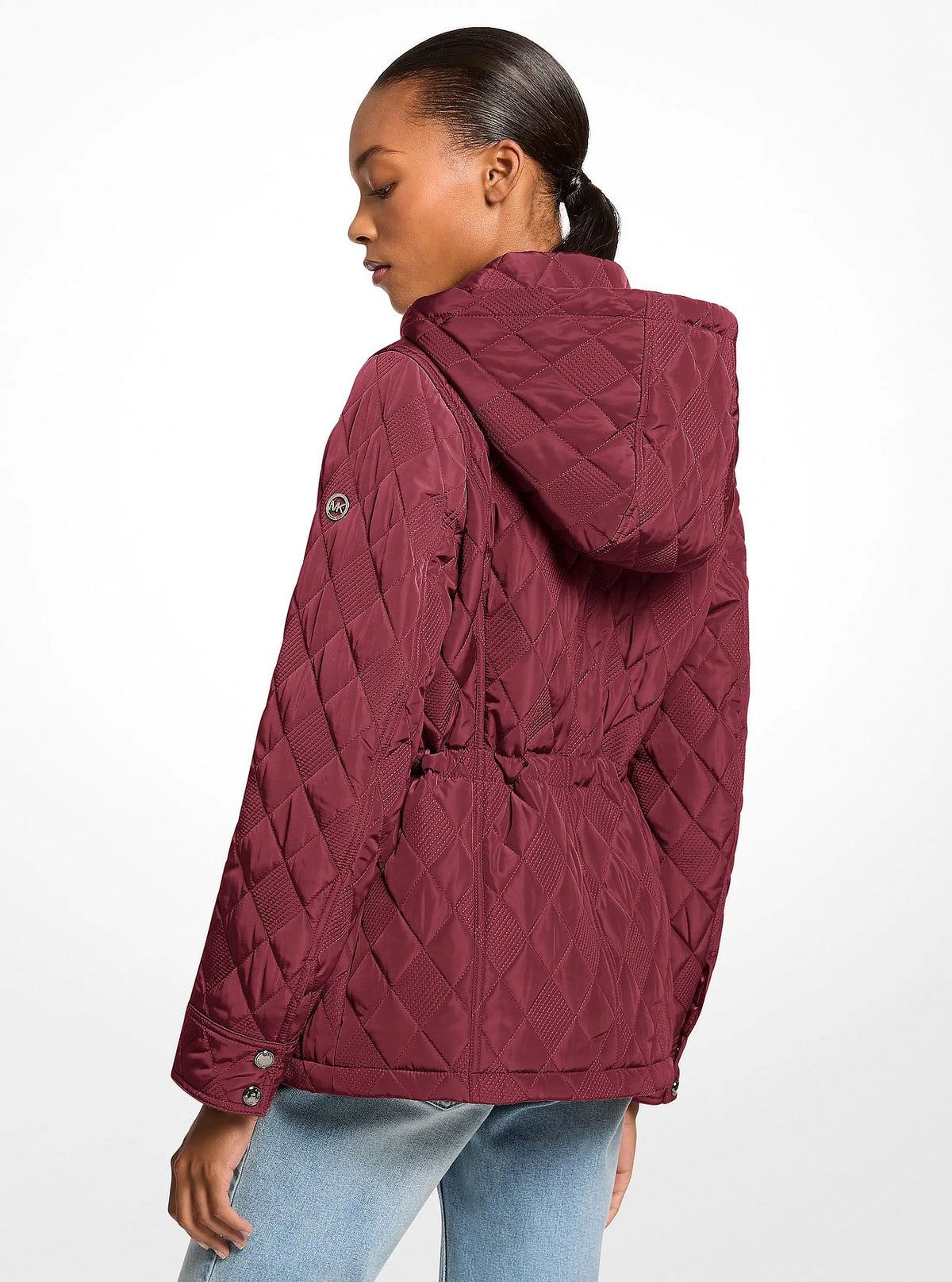 Michael Kors Quilted Jacket - MAROON