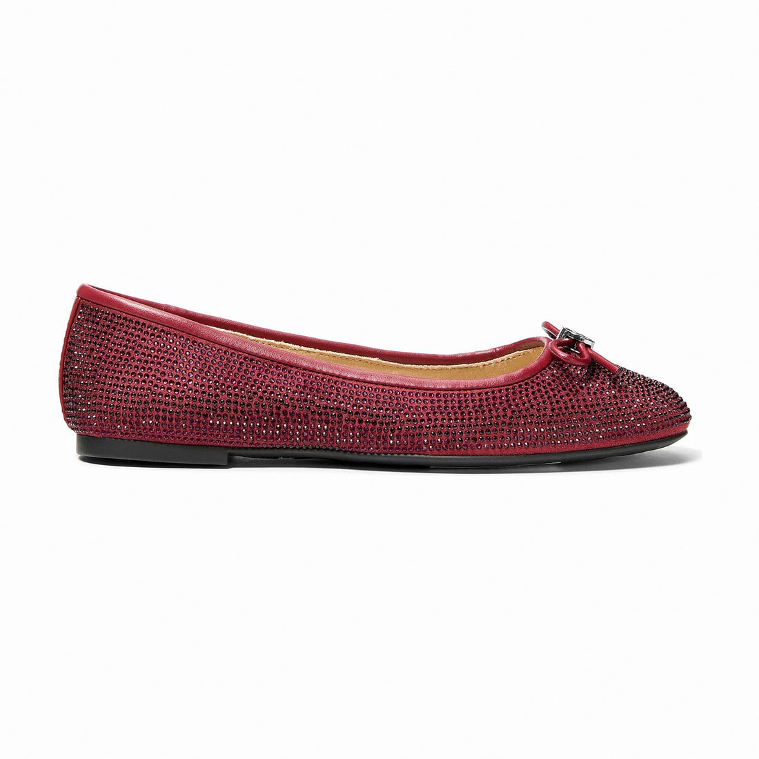 Michael Kors Savannah Embellished Ballet Flat - MAROON