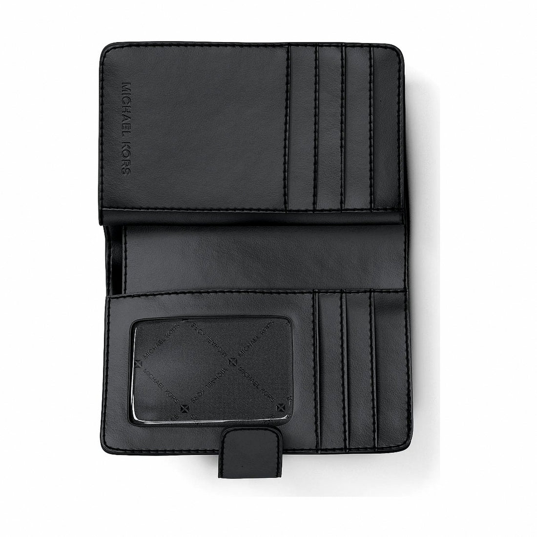Michael Kors Jet Set Travel Medium Signature Logo Billfold Wallet - BLACK