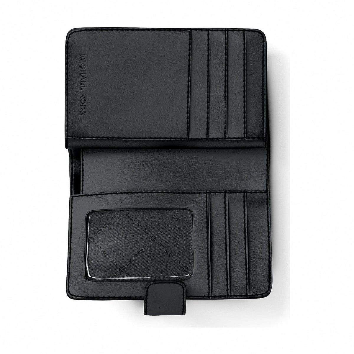 Michael Kors Jet Set Travel Medium Signature Logo Billfold Wallet - BLACK