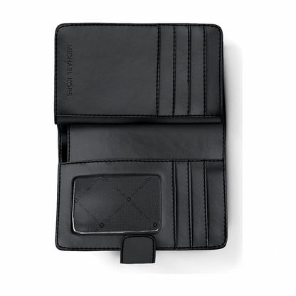 Michael Kors Jet Set Travel Medium Signature Logo Billfold Wallet - BLACK