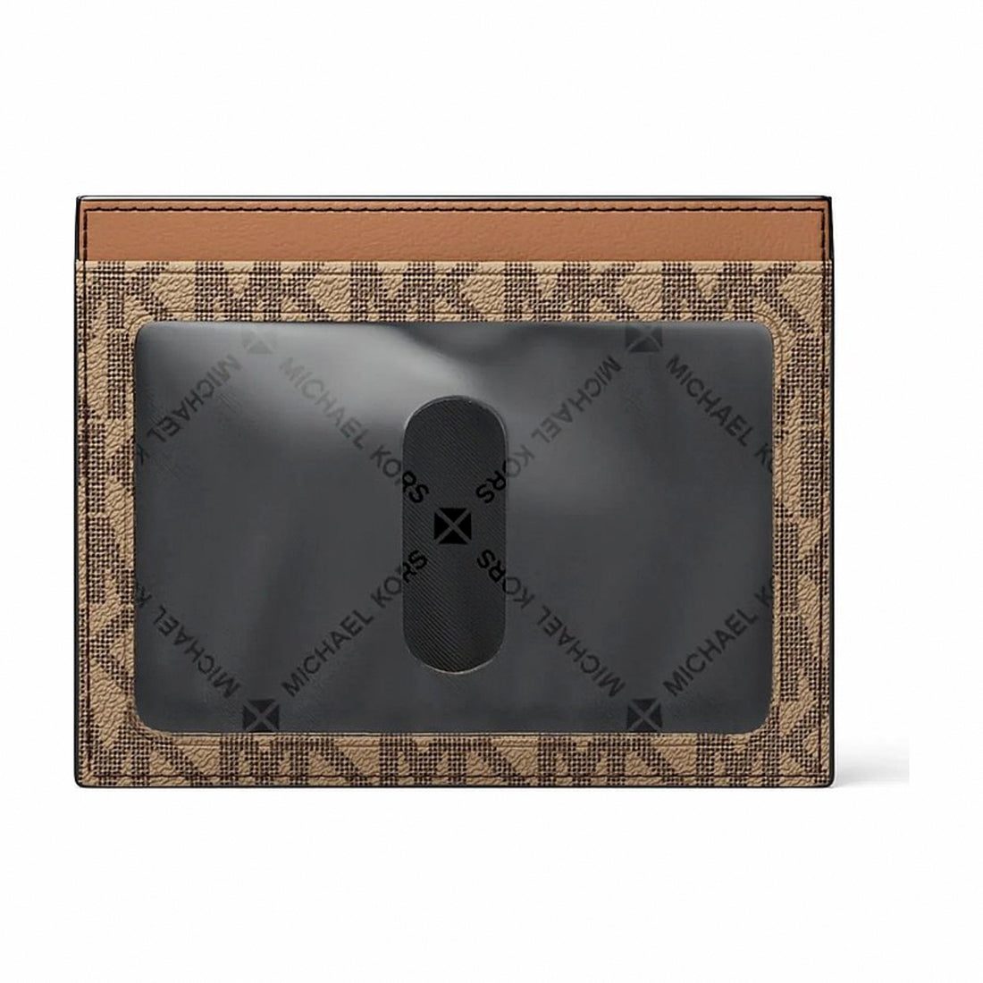 Michael Kors Cooper Signature Logo Card Case - CAMEL