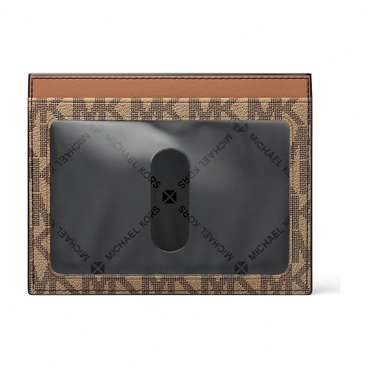 Michael Kors Cooper Signature Logo Card Case - CAMEL