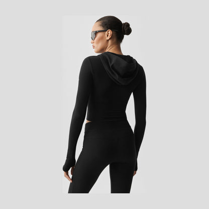 Alo Yoga Sway Full Zip Hoodie - Black