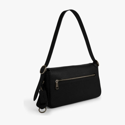 Coach Etta Small Flap Shoulder Bag - Gunmetal/Black