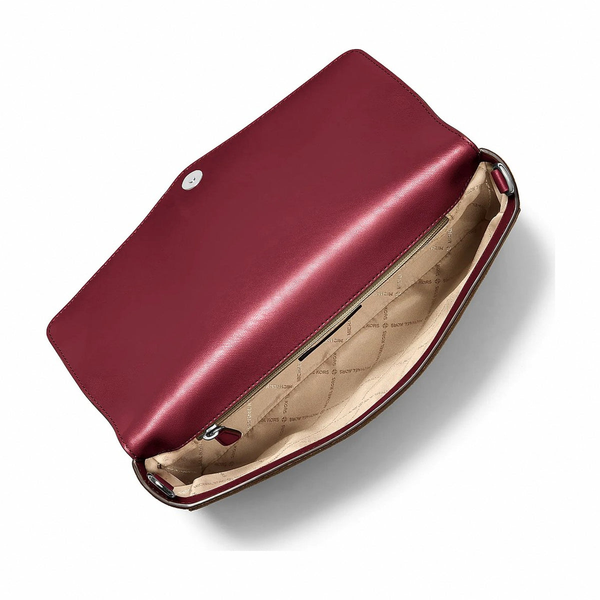 Michael Kors Kacey Large Convertible Shoulder Bag - MAROON