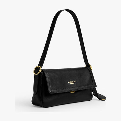Coach Etta Small Flap Shoulder Bag - Gold/Black