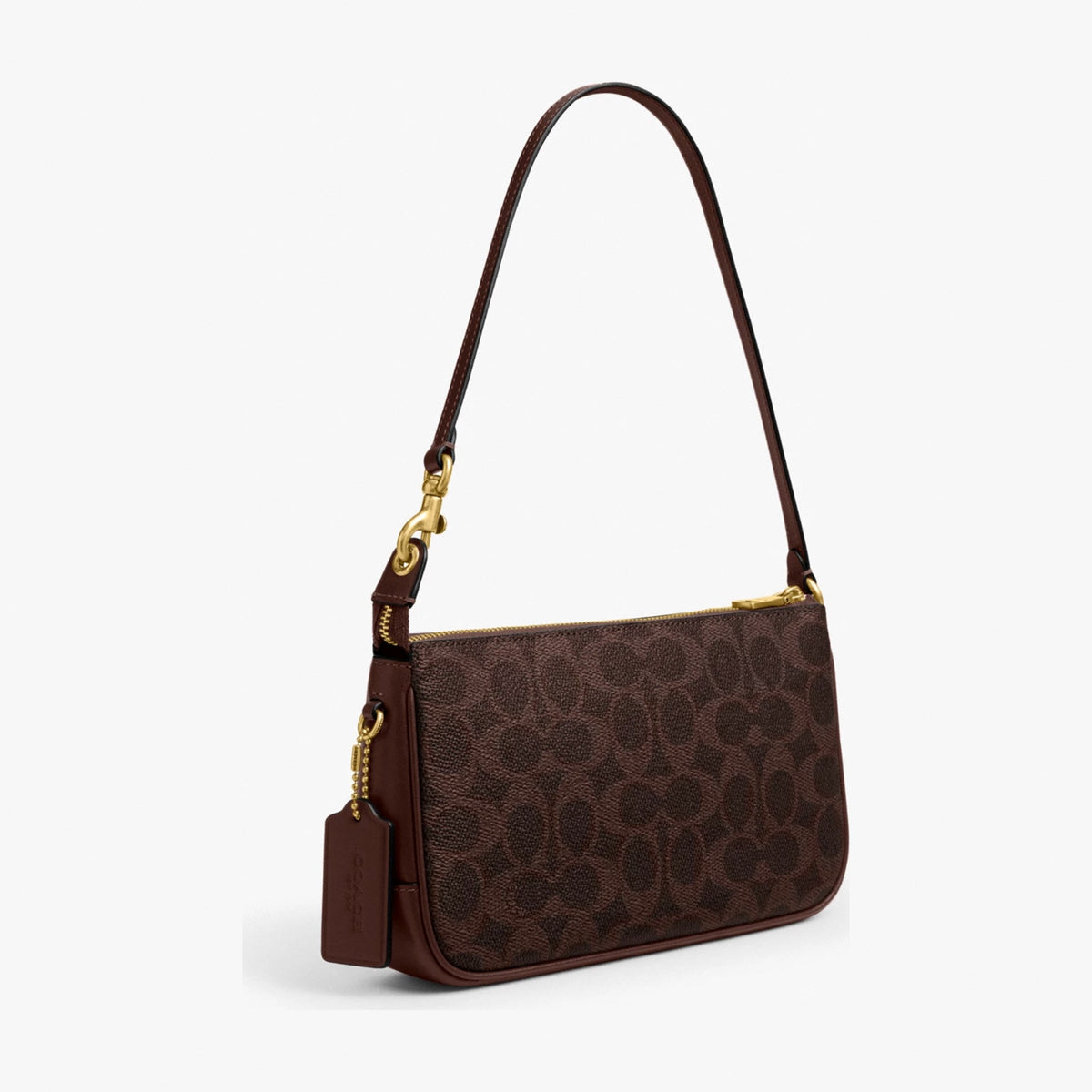 Coach Plaza Bag In Signature Canvas - Brass/Maple