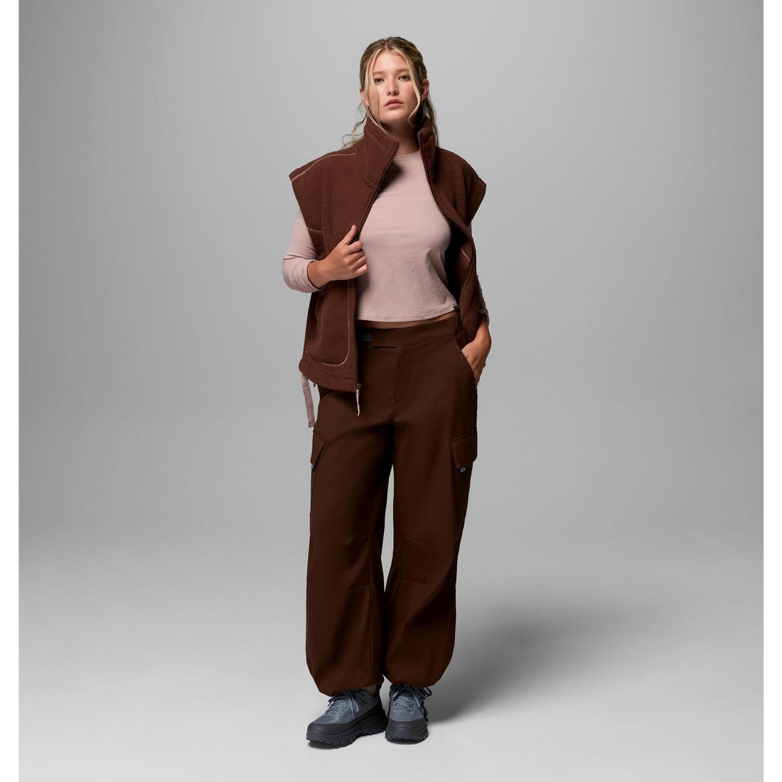Columbia Women's Misty Moondrift MTR Fleece Relaxed Vest - Tobacco