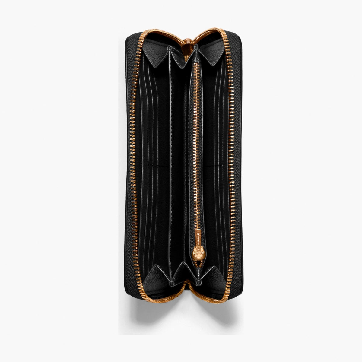 Coach Long Zip Around Wallet - Gold/Black