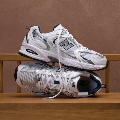 New Balance 530 - WHITE with NATURAL INDIGO