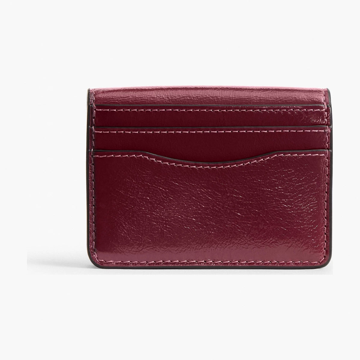 Coach Tabby Card Case - Brass/Dark Cherry