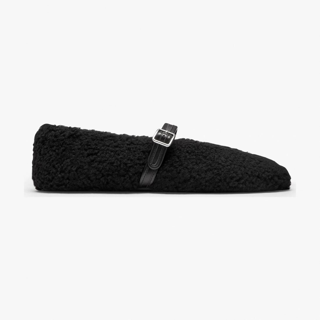 Coach Sculpted C Mary Jane In Shearling - Black