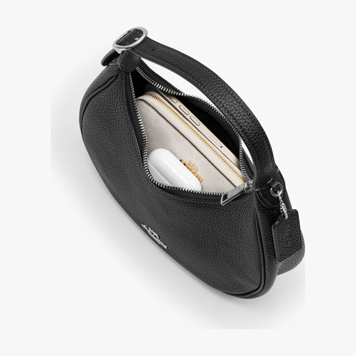 Coach Emily Shoulder Bag - Silver/Black