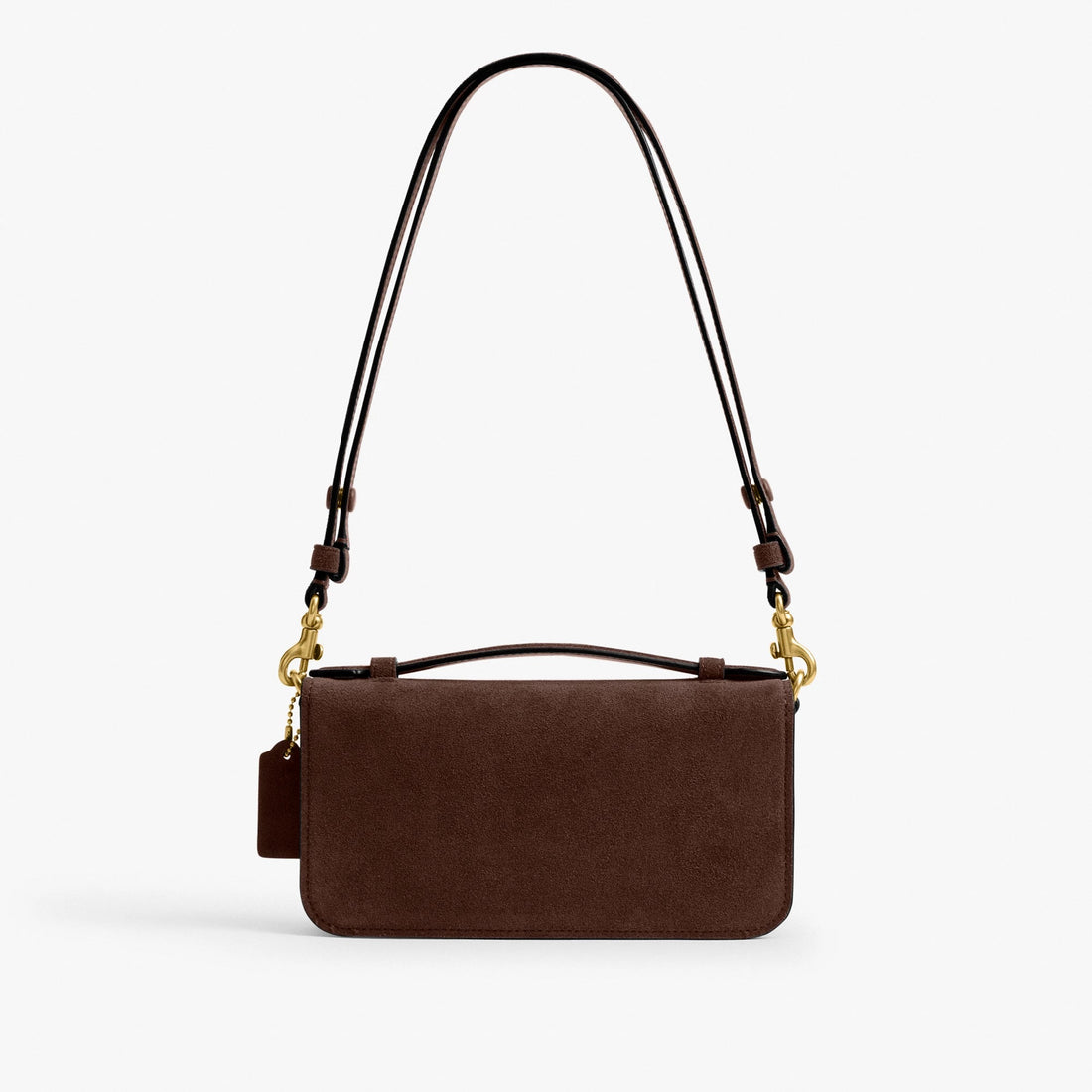 Coach New York Elora Top Handle Crossbody Bag - Brass/Dark Chocolate