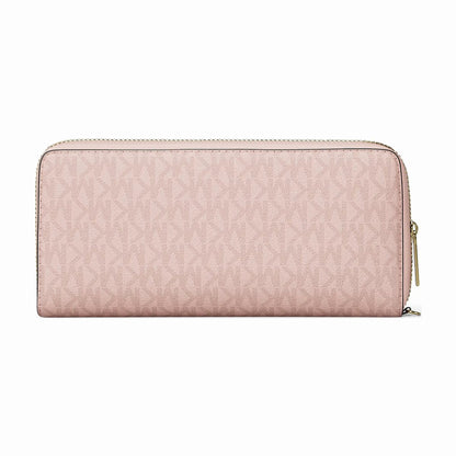Michael Kors Jet Set Travel Large Signature Logo Continental Wristlet - POWDER BLUSH