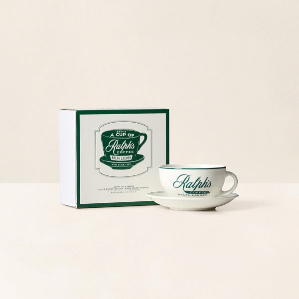 Ralph Lauren Home Ralph’s Coffee Cup & Saucer - Green/white