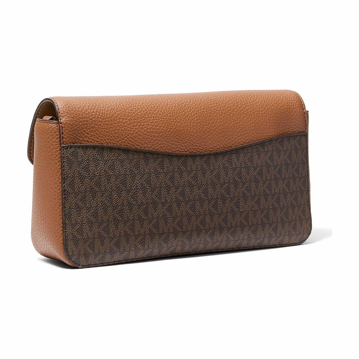 Michael Kors Kacey Medium Signature Logo Shoulder Bag - BROWN