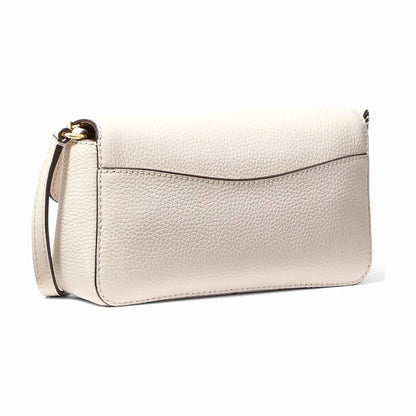 Michael Kors Kacey Extra-Small Pebbled Leather Crossbody Bag - LT CREAM
