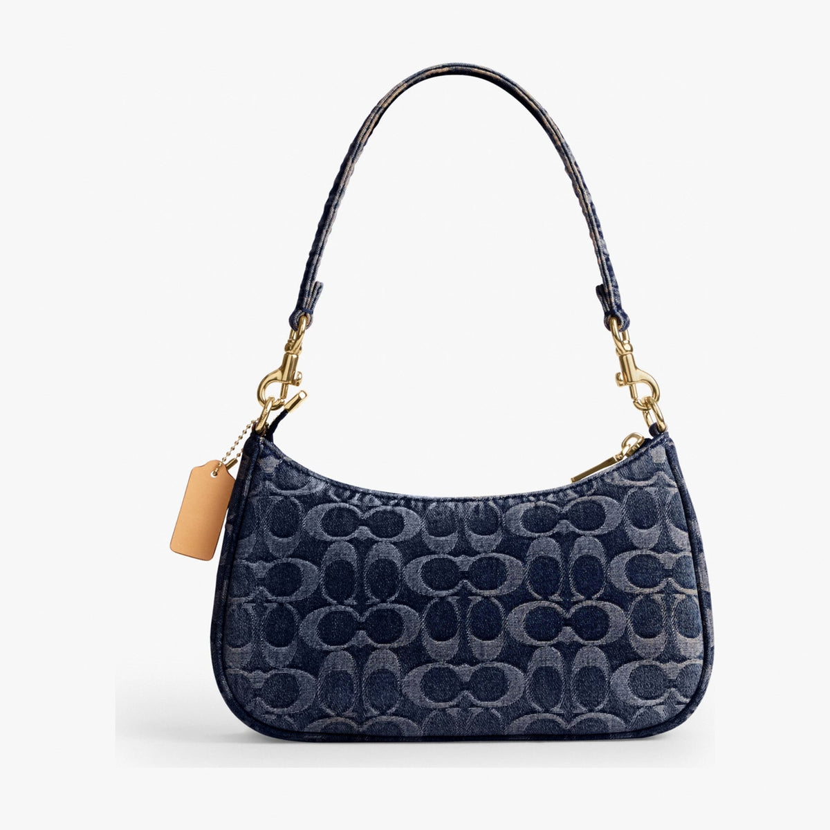 Coach Teri Shoulder Bag In Signature Regenerative Cotton Denim - Gold/Denim