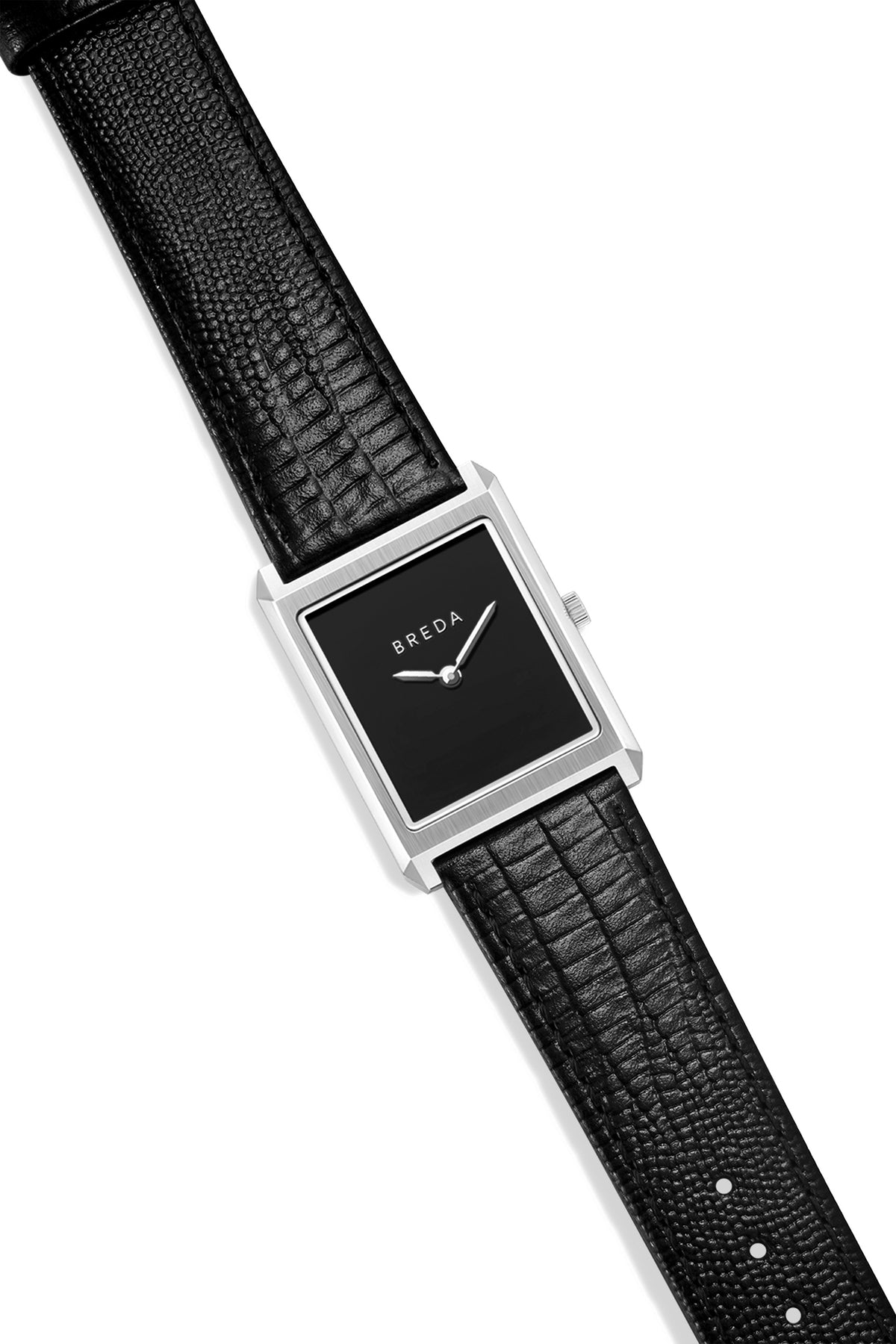 BREDA Virgil (Lizard Embossed) - Silver/Black/Midnight