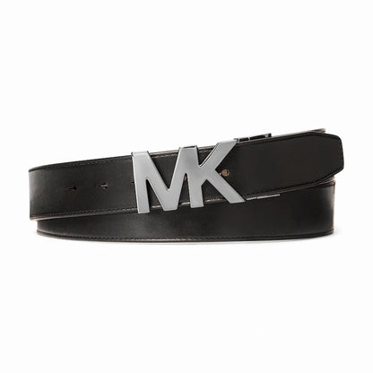 Michael Kors Signature Logo Wallet and Reversible Belt Gift Set - BROWN/BLACK