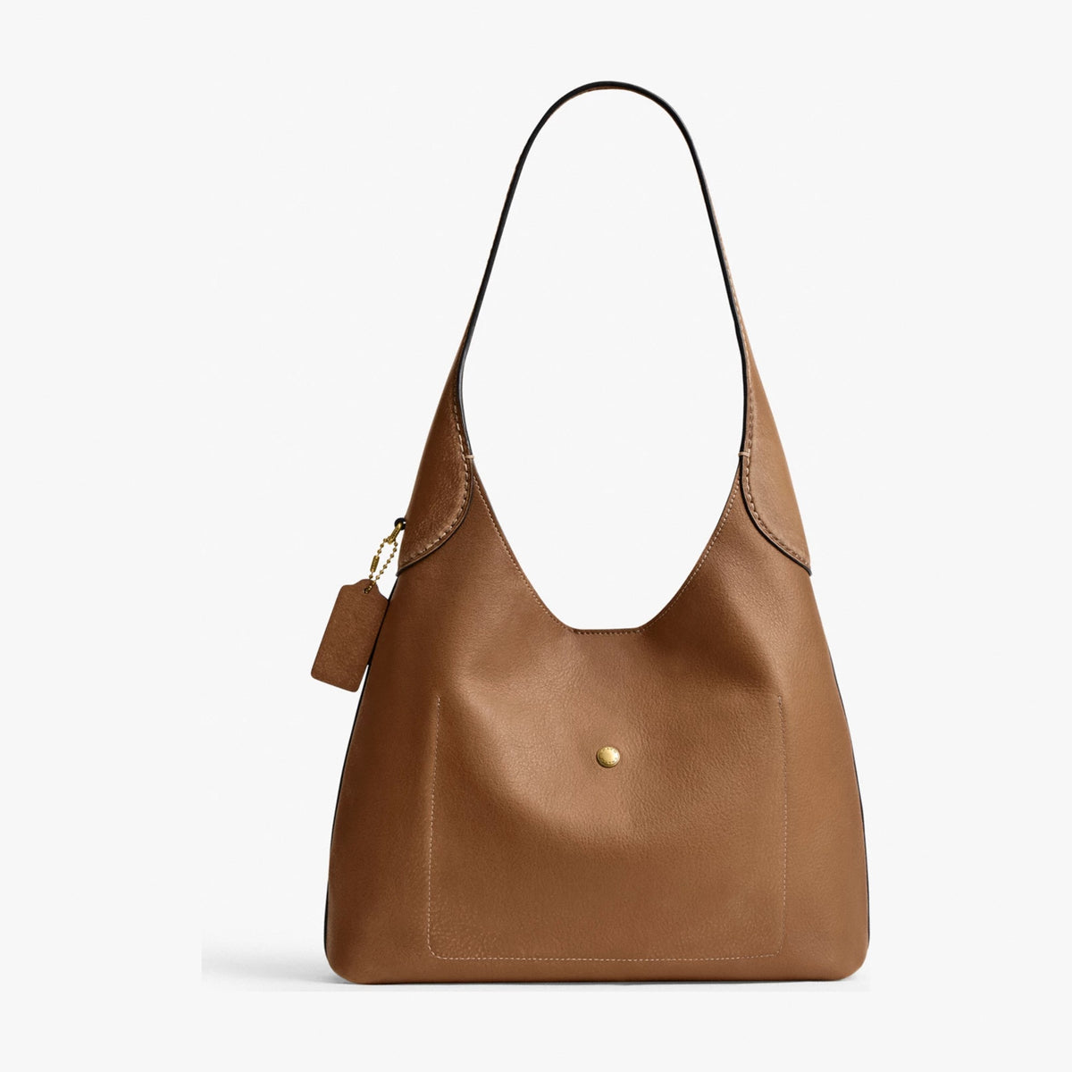 Coach Brooklyn Shoulder Bag 28 In Loved Leather - Brass/Honey Brown