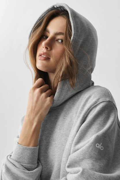 Alo Yoga Renown Heavy Weight Hoodie - Athletic Heather Grey