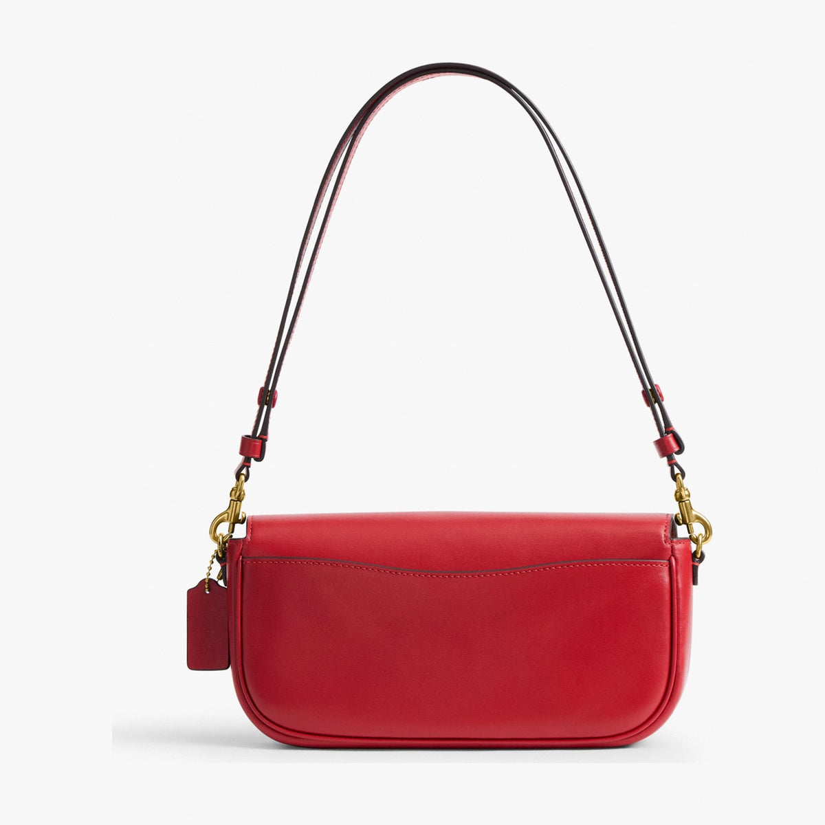 Coach Brook Flap Chain Bag With Charm Chain Strap - Brass/Poppy